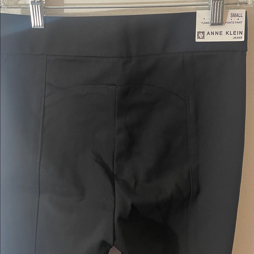 Anne Klein Women's Midweight Tummy Control Ponte Pant Small, Black /Z9 - Picture 2 of 5